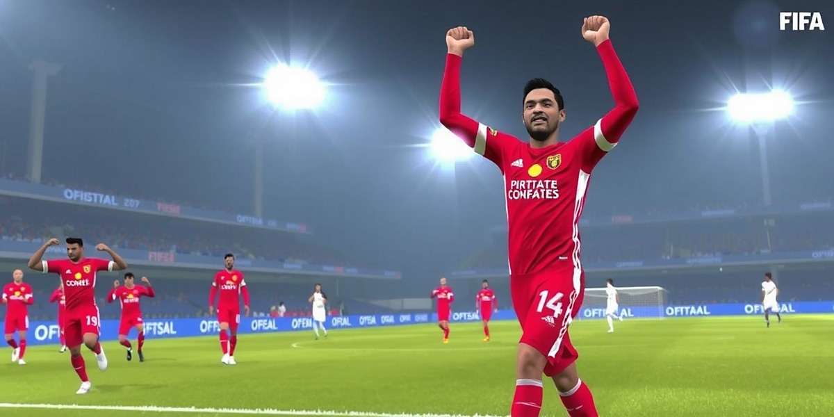 Pune Pioneers FIFA screenshot showing a player celebration with Indian-style celebrations